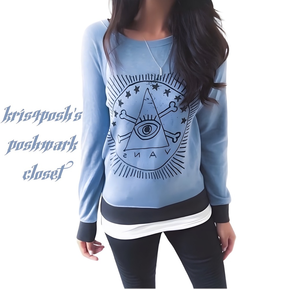 Vans Illuminati Occultism Tattoo/Tarot Moon Sweatshirt